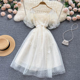 Cute Tulle Lace Short Dress Fashion Girl Dress HZ1022