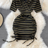 Sexy V Neck Short Dress Fashion Dress HZ1022