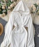 Cute Hoodie Casual Dress HZ1022
