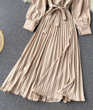 Simple A Line Long Sleeve Dress HZ1022